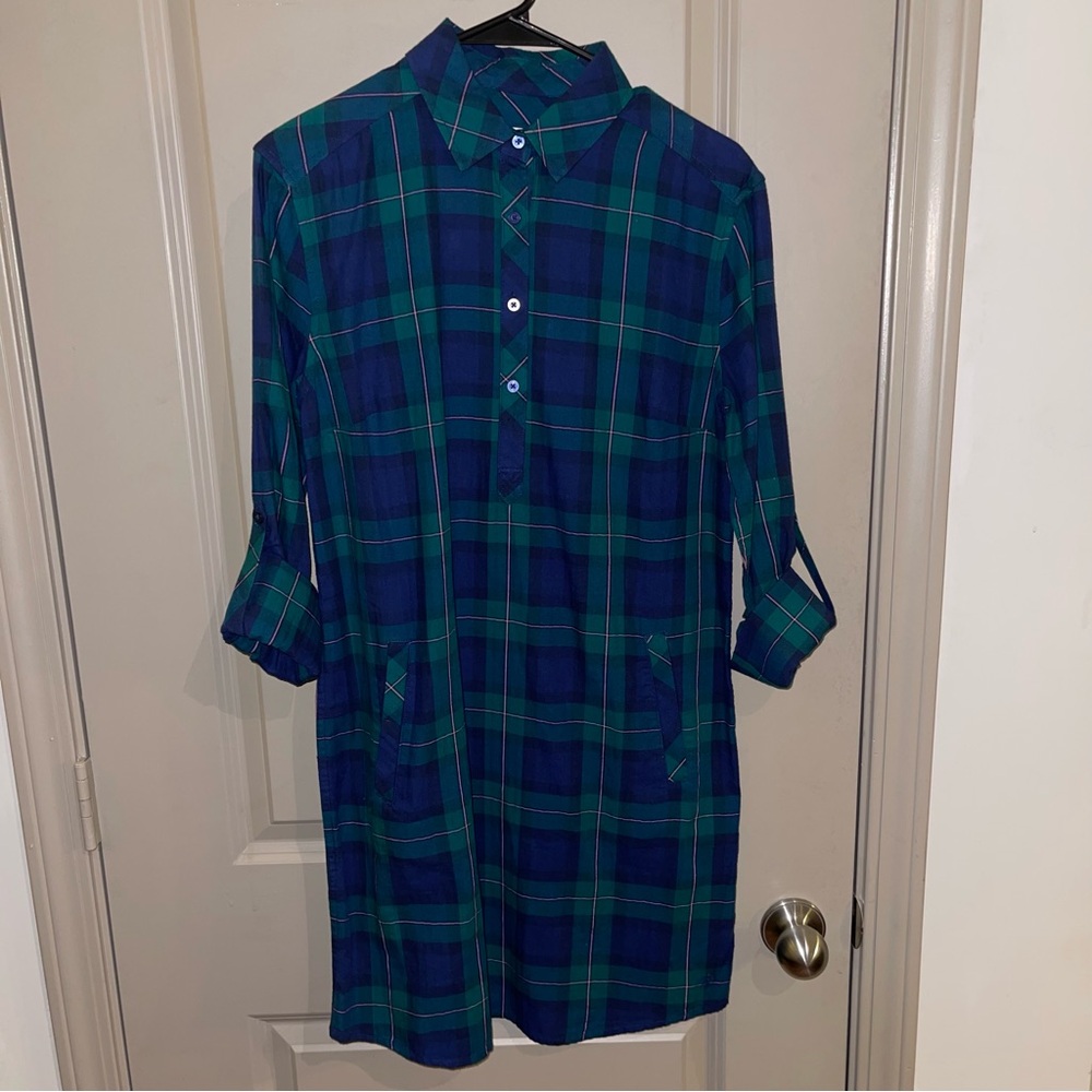 Southern Tide Women’s Button Down Flannel Dress